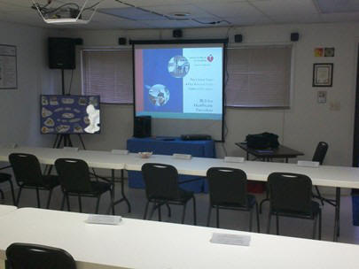 Inside the training center
